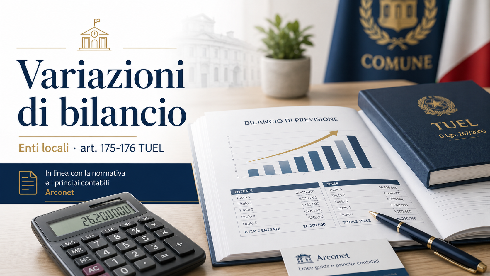 Le variazioni di bilancio degli enti locali